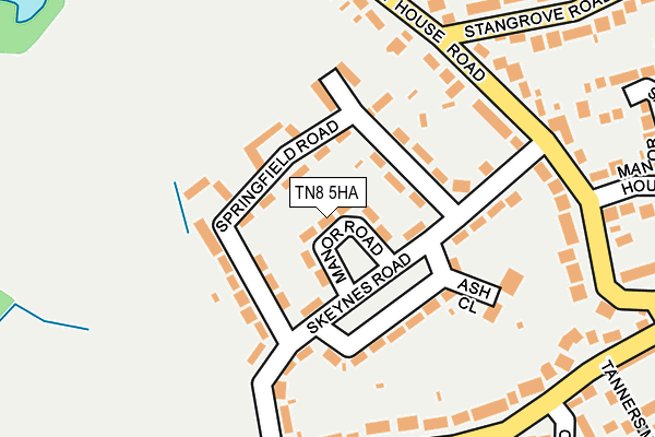 TN8 5HA map - OS OpenMap – Local (Ordnance Survey) TN8 5HA map - OS OpenMap – Local (Ordnance Survey)