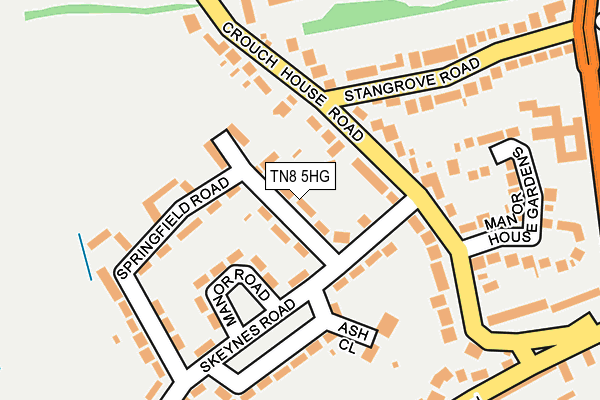 TN8 5HG map - OS OpenMap – Local (Ordnance Survey) TN8 5HG map - OS OpenMap – Local (Ordnance Survey)