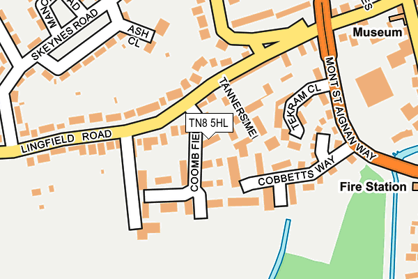 TN8 5HL map - OS OpenMap – Local (Ordnance Survey) TN8 5HL map - OS OpenMap – Local (Ordnance Survey)