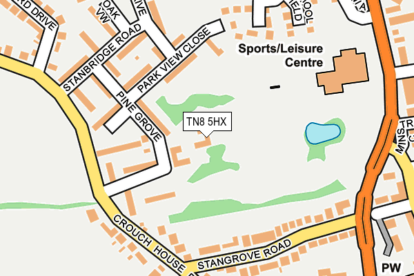 TN8 5HX map - OS OpenMap – Local (Ordnance Survey) TN8 5HX map - OS OpenMap – Local (Ordnance Survey)