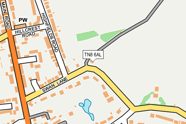 TN8 6AL map - OS OpenMap – Local (Ordnance Survey) TN8 6AL map - OS OpenMap – Local (Ordnance Survey)