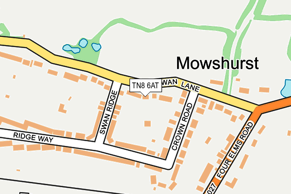 TN8 6AT map - OS OpenMap – Local (Ordnance Survey) TN8 6AT map - OS OpenMap – Local (Ordnance Survey)