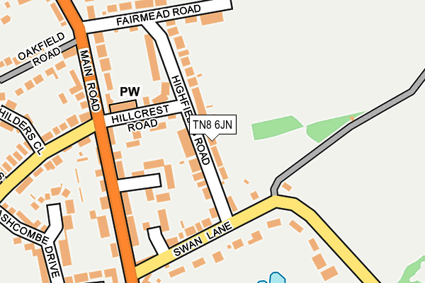 TN8 6JN map - OS OpenMap – Local (Ordnance Survey) TN8 6JN map - OS OpenMap – Local (Ordnance Survey)