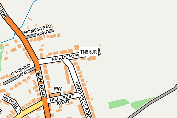 TN8 6JR map - OS OpenMap – Local (Ordnance Survey) TN8 6JR map - OS OpenMap – Local (Ordnance Survey)