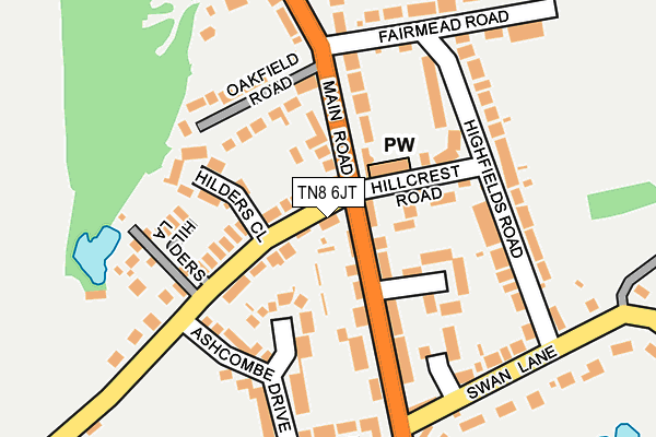 TN8 6JT map - OS OpenMap – Local (Ordnance Survey) TN8 6JT map - OS OpenMap – Local (Ordnance Survey)