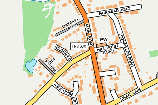 TN8 6JX map - OS OpenMap – Local (Ordnance Survey) TN8 6JX map - OS OpenMap – Local (Ordnance Survey)
