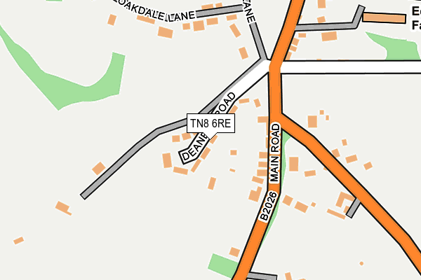 TN8 6RE map - OS OpenMap – Local (Ordnance Survey) TN8 6RE map - OS OpenMap – Local (Ordnance Survey)