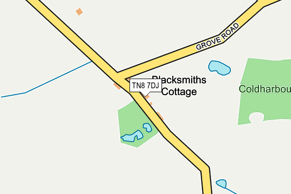 TN8 7DJ map - OS OpenMap – Local (Ordnance Survey) TN8 7DJ map - OS OpenMap – Local (Ordnance Survey)