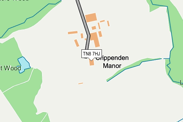 TN8 7HJ map - OS OpenMap – Local (Ordnance Survey) TN8 7HJ map - OS OpenMap – Local (Ordnance Survey)