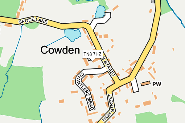 TN8 7HZ map - OS OpenMap – Local (Ordnance Survey) TN8 7HZ map - OS OpenMap – Local (Ordnance Survey)