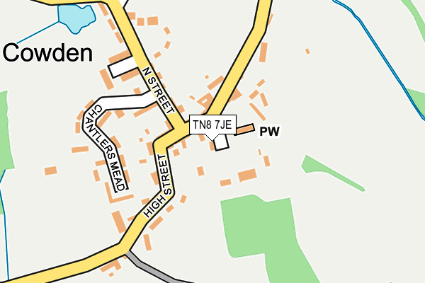 TN8 7JE map - OS OpenMap – Local (Ordnance Survey) TN8 7JE map - OS OpenMap – Local (Ordnance Survey)