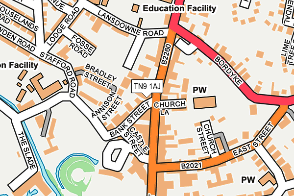 TN9 1AJ map - OS OpenMap – Local (Ordnance Survey) TN9 1AJ map - OS OpenMap – Local (Ordnance Survey)