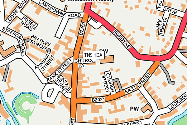 TN9 1DA map - OS OpenMap – Local (Ordnance Survey) TN9 1DA map - OS OpenMap – Local (Ordnance Survey)