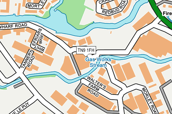 TN9 1FH map - OS OpenMap – Local (Ordnance Survey) TN9 1FH map - OS OpenMap – Local (Ordnance Survey)