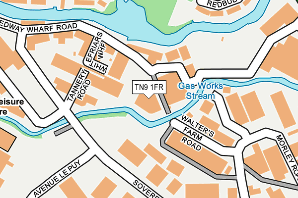 TN9 1FR map - OS OpenMap – Local (Ordnance Survey) TN9 1FR map - OS OpenMap – Local (Ordnance Survey)