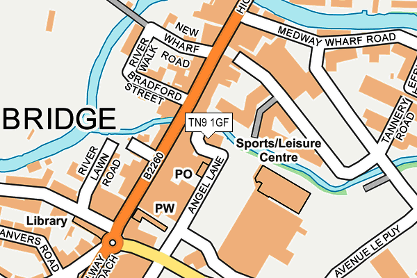 TN9 1GF map - OS OpenMap – Local (Ordnance Survey) TN9 1GF map - OS OpenMap – Local (Ordnance Survey)