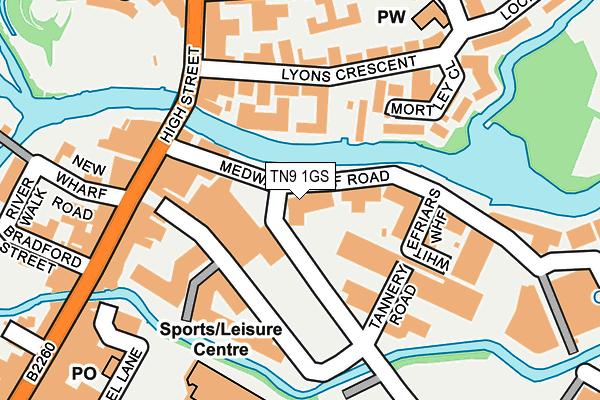 TN9 1GS map - OS OpenMap – Local (Ordnance Survey) TN9 1GS map - OS OpenMap – Local (Ordnance Survey)