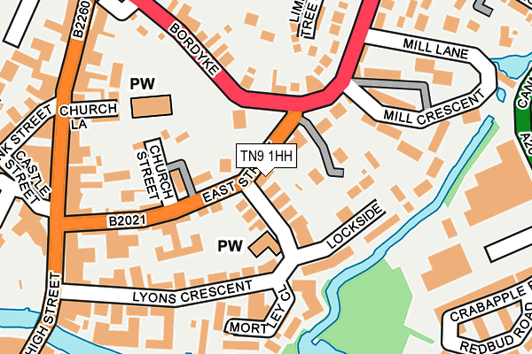 TN9 1HH map - OS OpenMap – Local (Ordnance Survey) TN9 1HH map - OS OpenMap – Local (Ordnance Survey)