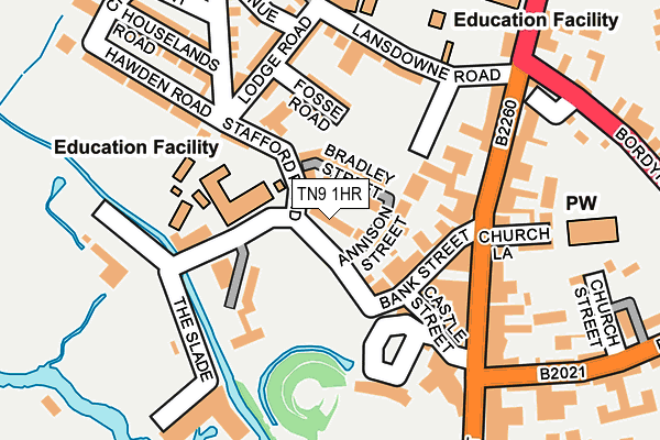 TN9 1HR map - OS OpenMap – Local (Ordnance Survey) TN9 1HR map - OS OpenMap – Local (Ordnance Survey)
