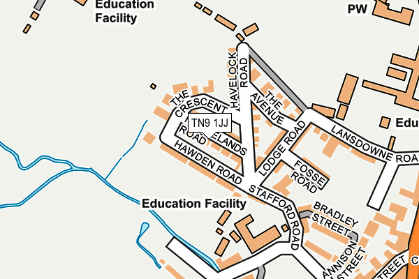 TN9 1JJ map - OS OpenMap – Local (Ordnance Survey) TN9 1JJ map - OS OpenMap – Local (Ordnance Survey)