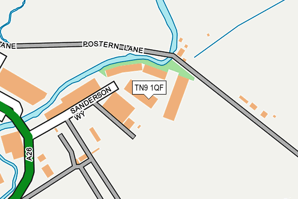 TN9 1QF map - OS OpenMap – Local (Ordnance Survey) TN9 1QF map - OS OpenMap – Local (Ordnance Survey)