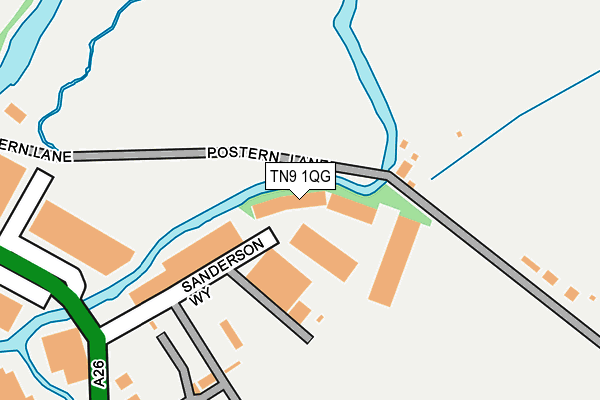 TN9 1QG map - OS OpenMap – Local (Ordnance Survey) TN9 1QG map - OS OpenMap – Local (Ordnance Survey)
