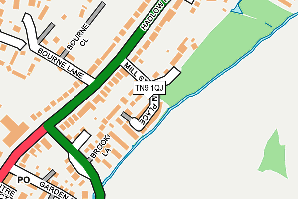 TN9 1QJ map - OS OpenMap – Local (Ordnance Survey) TN9 1QJ map - OS OpenMap – Local (Ordnance Survey)
