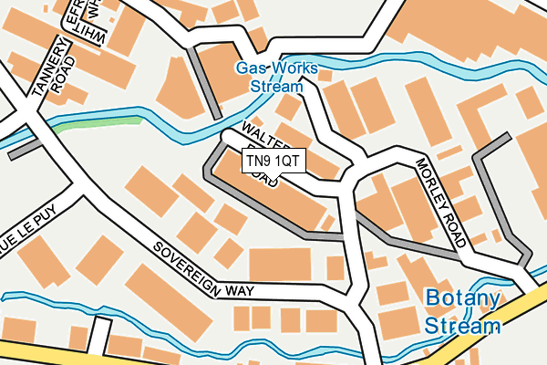 TN9 1QT map - OS OpenMap – Local (Ordnance Survey) TN9 1QT map - OS OpenMap – Local (Ordnance Survey)