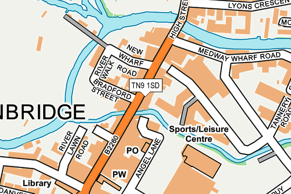 TN9 1SD map - OS OpenMap – Local (Ordnance Survey) TN9 1SD map - OS OpenMap – Local (Ordnance Survey)