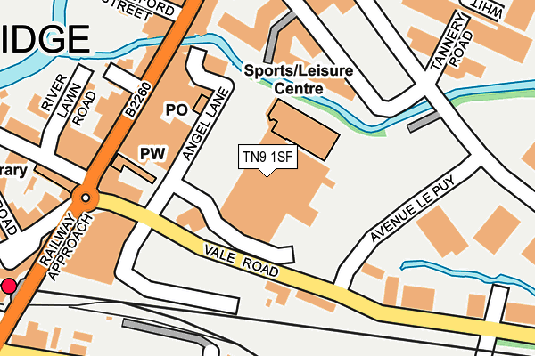 TN9 1SF map - OS OpenMap – Local (Ordnance Survey) TN9 1SF map - OS OpenMap – Local (Ordnance Survey)