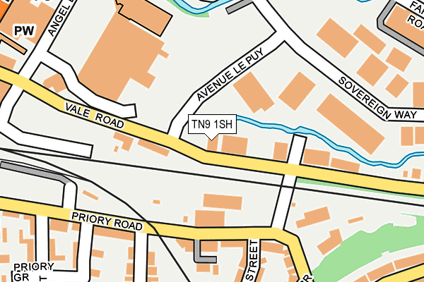TN9 1SH map - OS OpenMap – Local (Ordnance Survey) TN9 1SH map - OS OpenMap – Local (Ordnance Survey)