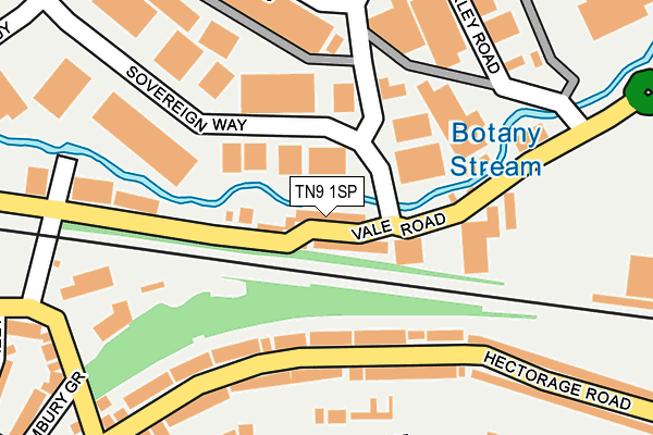 TN9 1SP map - OS OpenMap – Local (Ordnance Survey) TN9 1SP map - OS OpenMap – Local (Ordnance Survey)