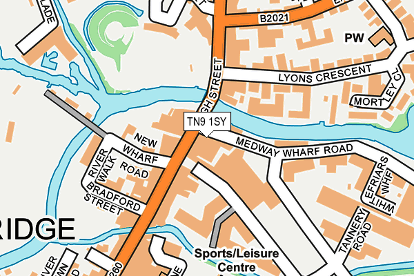 TN9 1SY map - OS OpenMap – Local (Ordnance Survey) TN9 1SY map - OS OpenMap – Local (Ordnance Survey)