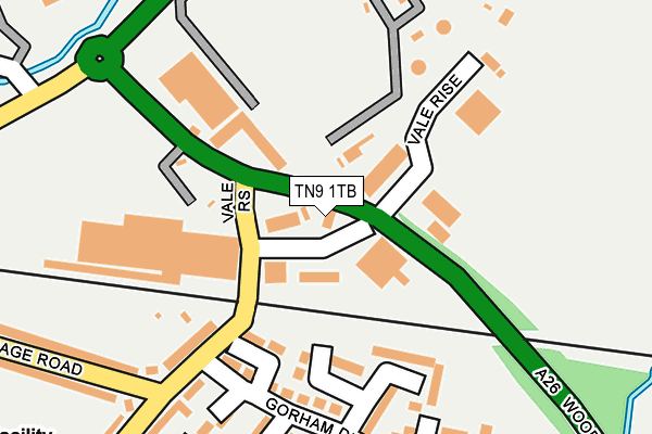 TN9 1TB map - OS OpenMap – Local (Ordnance Survey) TN9 1TB map - OS OpenMap – Local (Ordnance Survey)