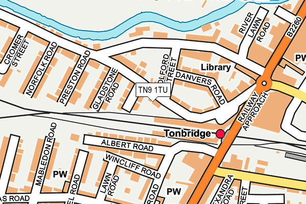 TN9 1TU map - OS OpenMap – Local (Ordnance Survey) TN9 1TU map - OS OpenMap – Local (Ordnance Survey)