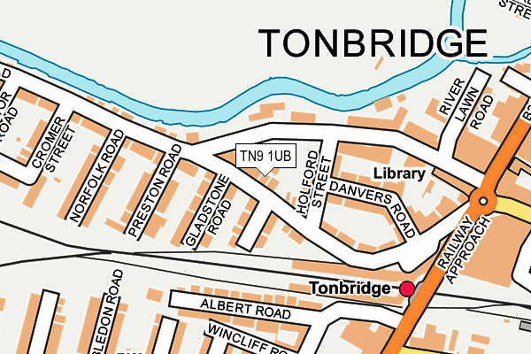 TN9 1UB map - OS OpenMap – Local (Ordnance Survey) TN9 1UB map - OS OpenMap – Local (Ordnance Survey)