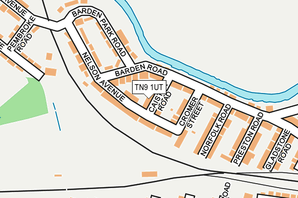 TN9 1UT map - OS OpenMap – Local (Ordnance Survey) TN9 1UT map - OS OpenMap – Local (Ordnance Survey)