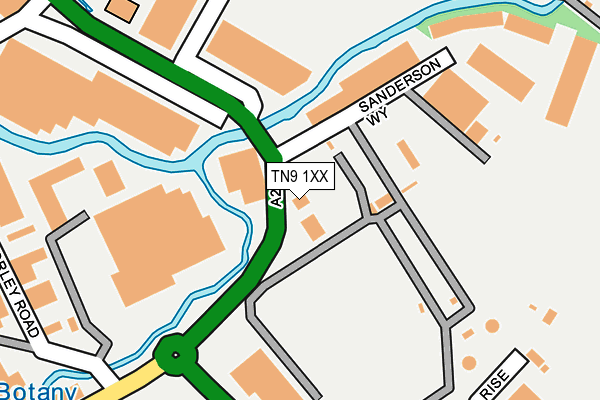 TN9 1XX map - OS OpenMap – Local (Ordnance Survey) TN9 1XX map - OS OpenMap – Local (Ordnance Survey)