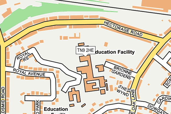 TN9 2HE map - OS OpenMap – Local (Ordnance Survey) TN9 2HE map - OS OpenMap – Local (Ordnance Survey)