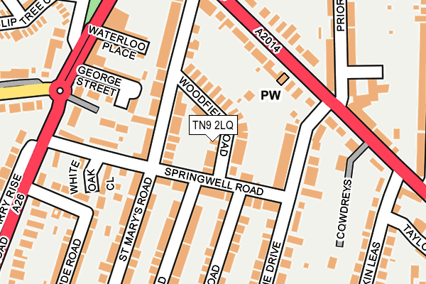TN9 2LQ map - OS OpenMap – Local (Ordnance Survey) TN9 2LQ map - OS OpenMap – Local (Ordnance Survey)
