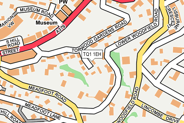 TQ1 1EH map - OS OpenMap – Local (Ordnance Survey) TQ1 1EH map - OS OpenMap – Local (Ordnance Survey)