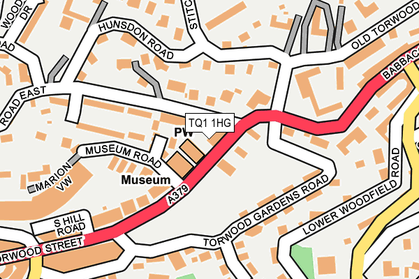 TQ1 1HG map - OS OpenMap – Local (Ordnance Survey) TQ1 1HG map - OS OpenMap – Local (Ordnance Survey)