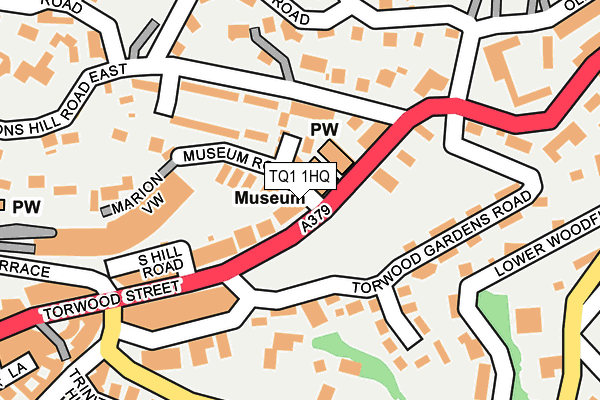 TQ1 1HQ map - OS OpenMap – Local (Ordnance Survey) TQ1 1HQ map - OS OpenMap – Local (Ordnance Survey)