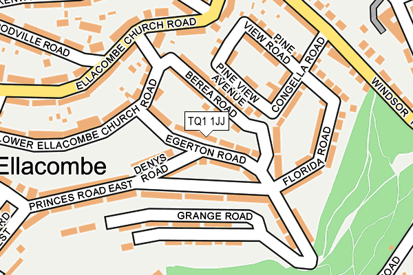 TQ1 1JJ map - OS OpenMap – Local (Ordnance Survey)