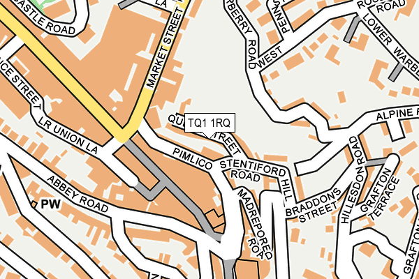TQ1 1RQ map - OS OpenMap – Local (Ordnance Survey) TQ1 1RQ map - OS OpenMap – Local (Ordnance Survey)