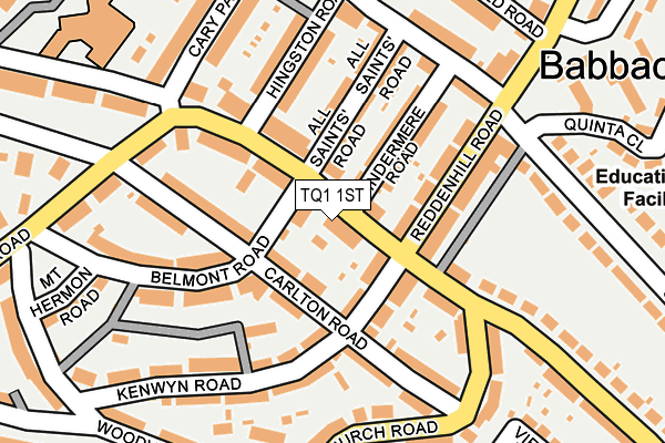 TQ1 1ST map - OS OpenMap – Local (Ordnance Survey) TQ1 1ST map - OS OpenMap – Local (Ordnance Survey)