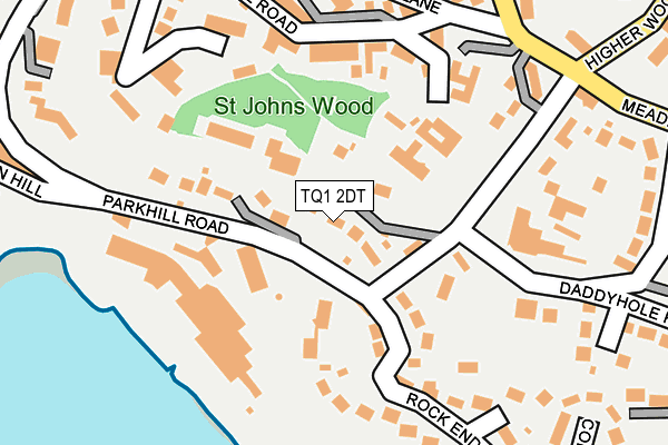 TQ1 2DT map - OS OpenMap – Local (Ordnance Survey) TQ1 2DT map - OS OpenMap – Local (Ordnance Survey)
