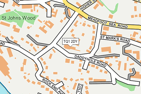 TQ1 2DY map - OS OpenMap – Local (Ordnance Survey) TQ1 2DY map - OS OpenMap – Local (Ordnance Survey)