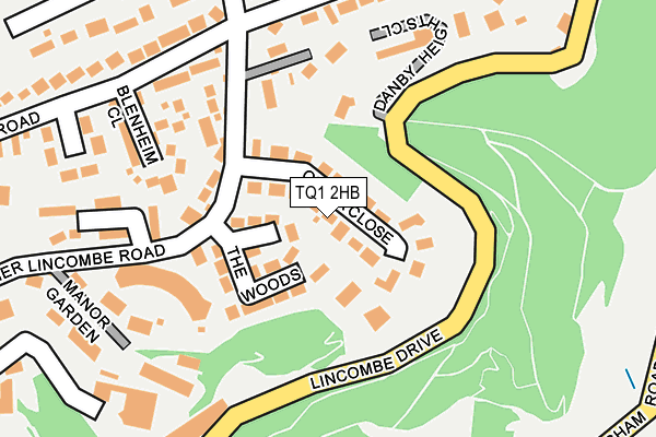 TQ1 2HB map - OS OpenMap – Local (Ordnance Survey) TQ1 2HB map - OS OpenMap – Local (Ordnance Survey)