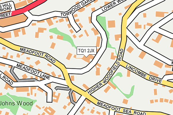 TQ1 2JX map - OS OpenMap – Local (Ordnance Survey) TQ1 2JX map - OS OpenMap – Local (Ordnance Survey)